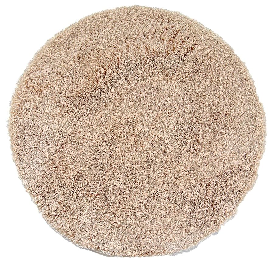 オカ(OKA) 乾度良好ムーン バスマット (円形 抗菌 足ふきマット